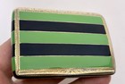 Antique Art Deco 900 Silver Enamel Cigarette Case 97170