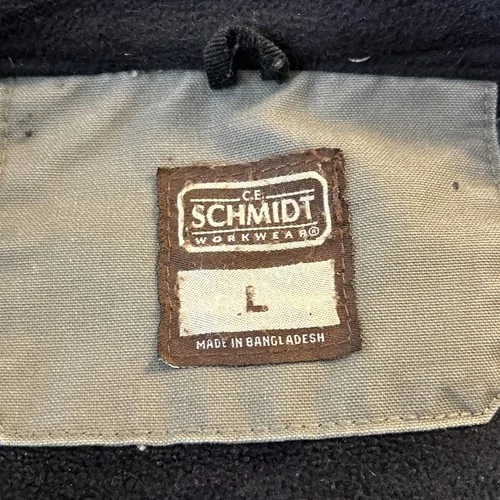 Schmidt Work Vest Fleece Lined Men’s Large Gray/Green Zip Pockets image 7