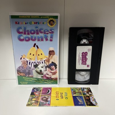 Kids For Character Choices Count VHS+Insert Paper Good Condition VHS ...