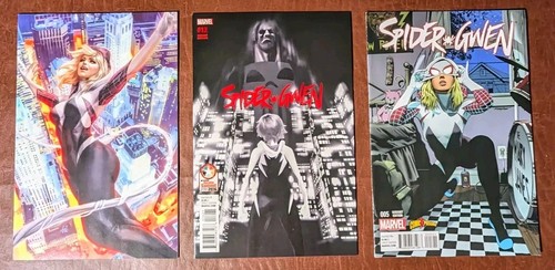 Spider-Gwen Variant Lot (3) Virgin & Retailer Exclusives NM Marvel Comics