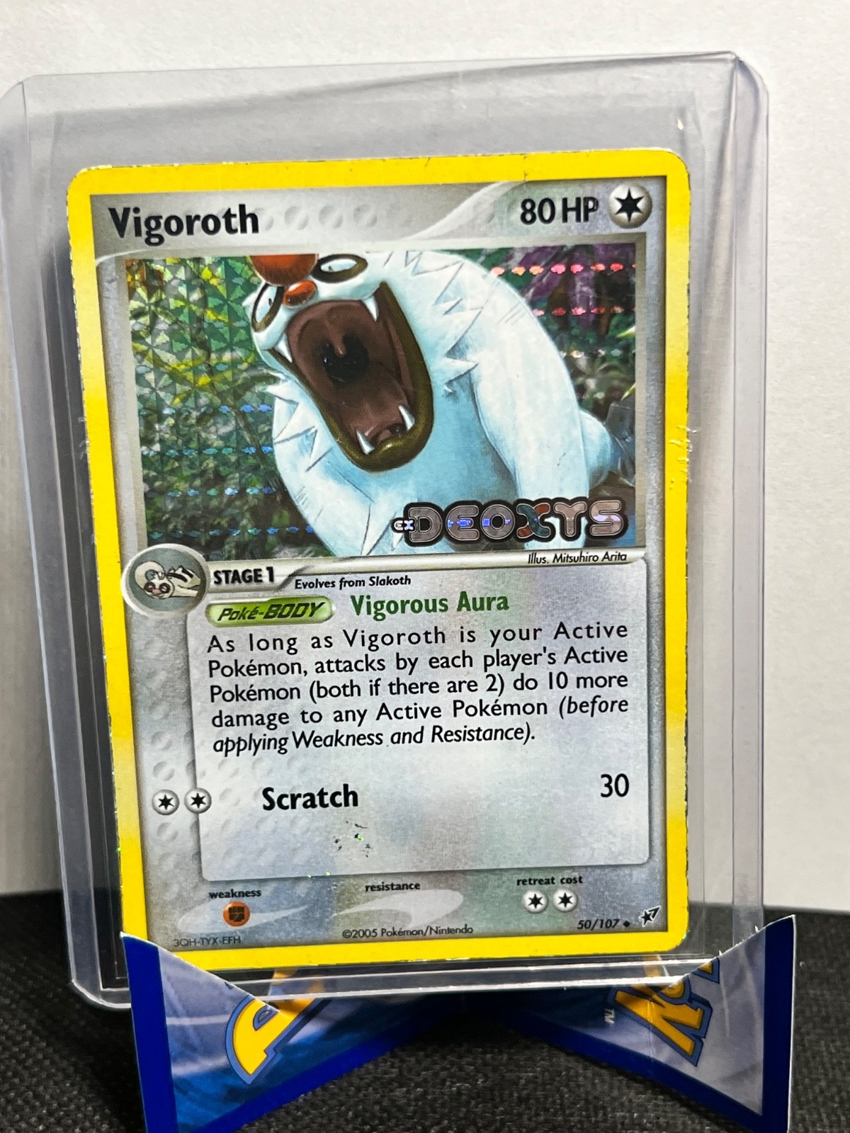 2005 POKEMON EX DEOXYS #50/107 VIGOROTH REVERSE HOLO