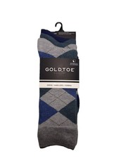 New Goldtoe Men's 3 Pair All Day Formal Perfect Fit Dress Socks Sizes 6-12.5