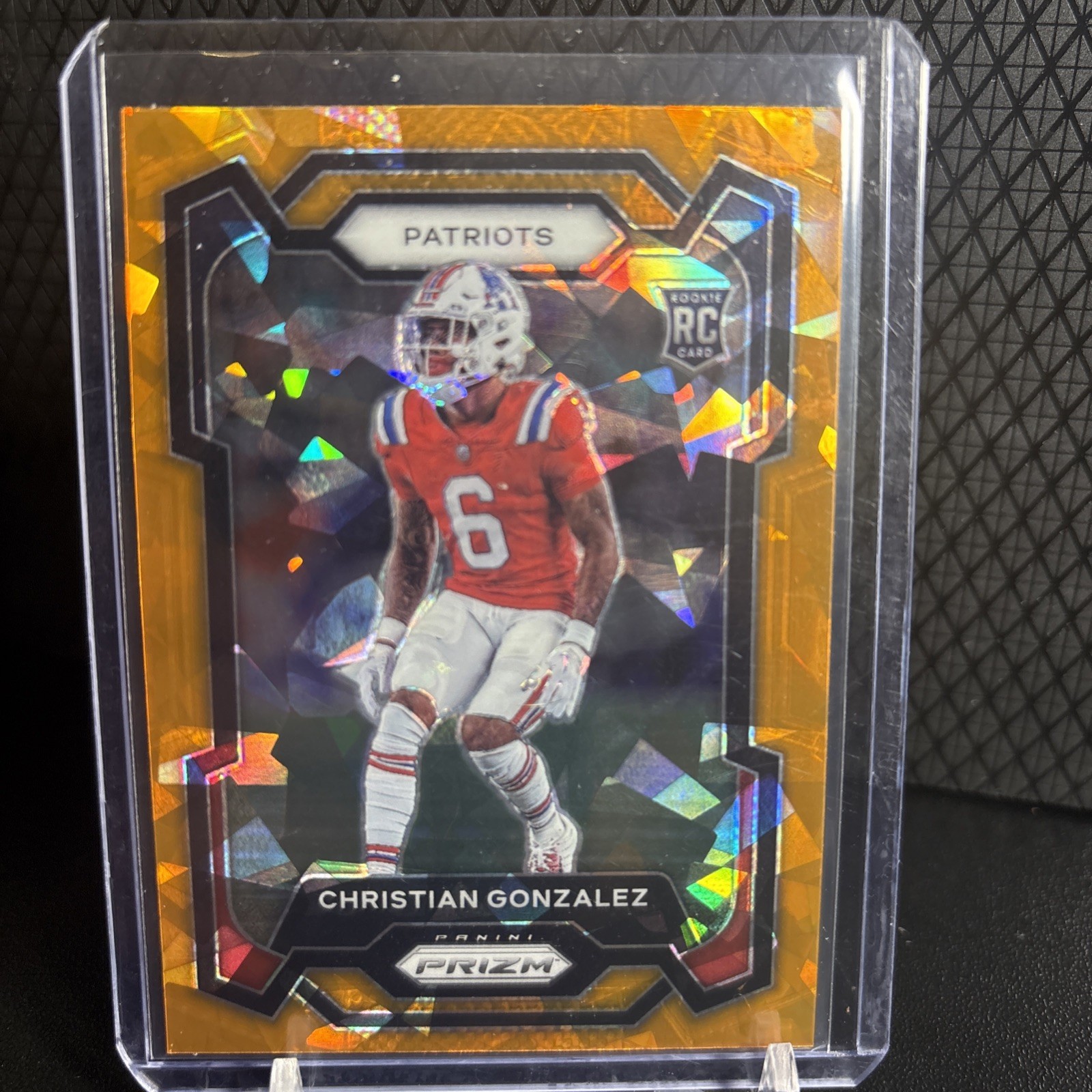 2023 Panini Prizm - Rookies Christian Gonzalez #369 Orange Ice Prizm (RC)