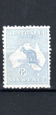 Australie 1915 6D Ultramarine Die II Kangourou SG 26 MLH