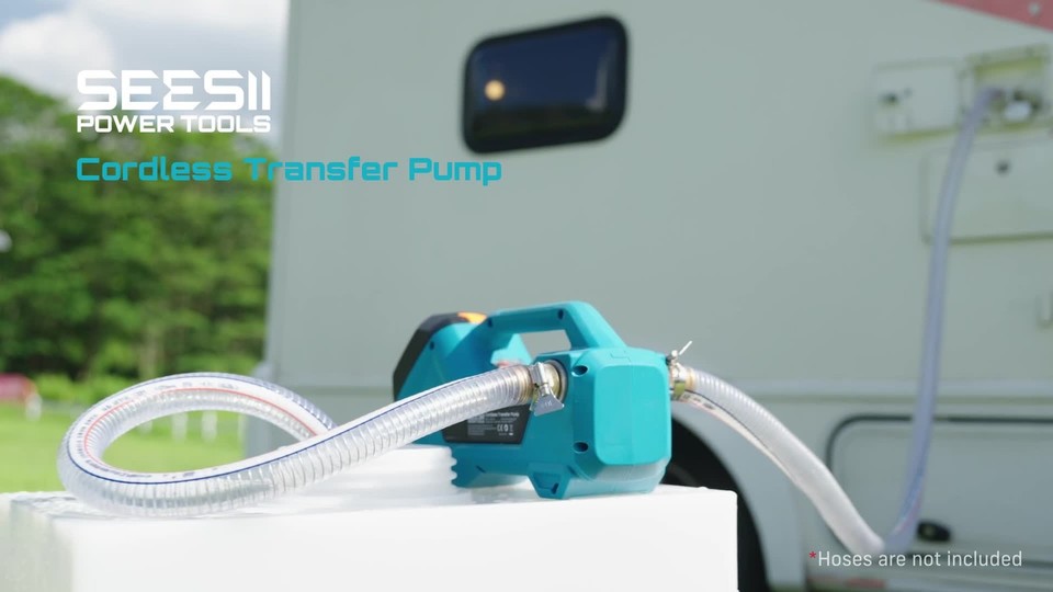 SEESII Kabelloses Stab-Wassertransferpumpe mit Stativ, Freihändige Nutzung | 2725 L/h & 10M Förderhöhe, 2×4.0Ah Akkus, Tragbares Design, für Pool SEESII Kabelloses Stab-Wassertransferpumpe mit Stativ, Freihändige Nutzung | 2725 L/h & 10M Förderhöhe, 2×4.0Ah Akkus, Tragbares Design, für Pool