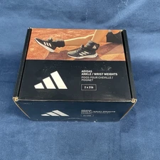 Adidas Ankle Wrist Weights Running Gym Training Adjustable Strap - 2 x 2lbs