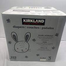 Kirkland Signature Baby Diapers Size 3 16-28 lbs 222 Count - New Sealed