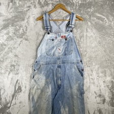 Vintage Dickies Overalls Mens 34x30 Distressed Crazy Sun Fade Contrast Wash 90s