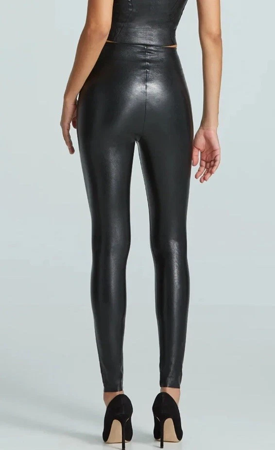 NWOT  Commando Black Faux Leather Legging Black XL - Image 2 of 4
