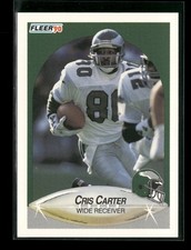 1990 Fleer #81 Cris Carter Philadelphia Eagles