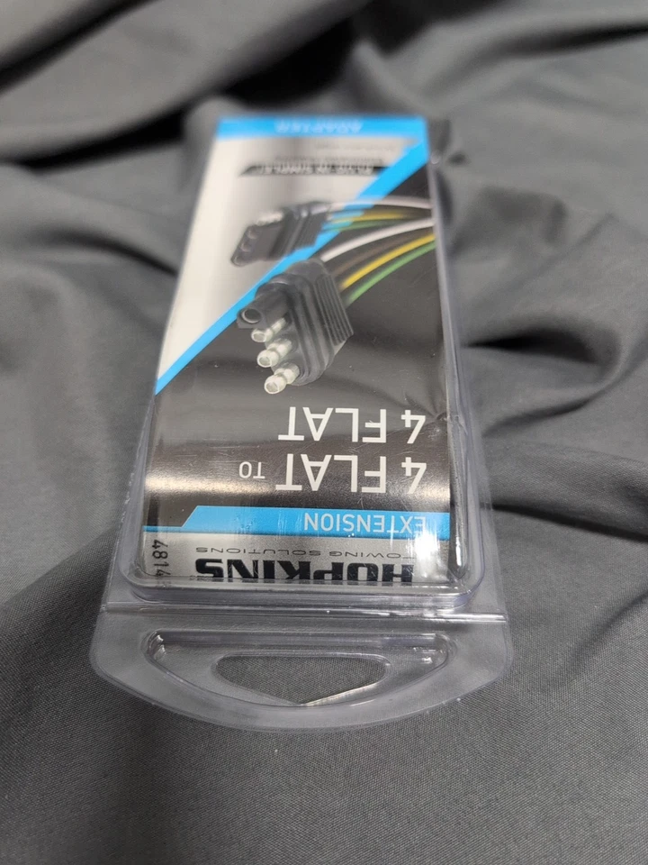 Hopkins 48145 4 线平拖车连接器适配器加长版,12 英寸长 — 第 2/4 张图片