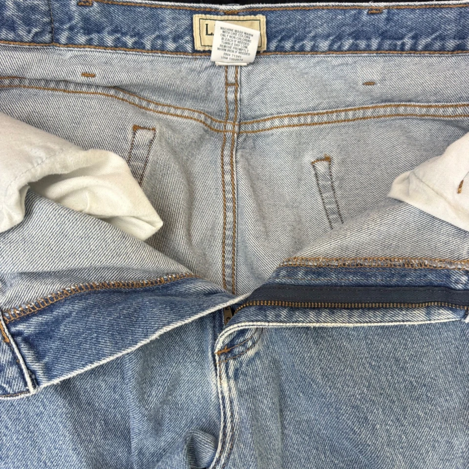 LL Bean Men's 36x34 Natural Fit Jeans Blue Denim Cotton Relaxed Casual Classic - Image 4 of 4