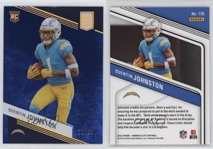 2023 Panini Donruss Elite Rookies Blue /99 Quentin Johnston #176 Rookie RC