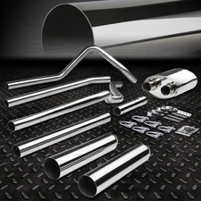 3.5" ROLLED MUFFLER TIP CATBACK EXHAUST SYSTEM FOR 04-08 FORD F150 4.6/5.4 V8