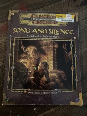 Dungeons & Dragons 3rd d20 Song and Silence Guidebooks to Bards and Rogues D&D