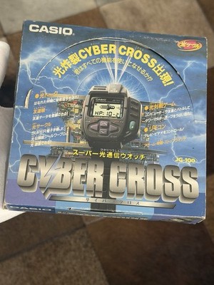 Casio JG100 Cyber Cross Vintage Watch 1994 Japan RARE #555 Fz175