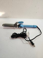 Babylisspro Nano Titanium Spring Curling Iron Blue Silver Babylisspro Nano Titanium Spring Curling Iron Blue Silver