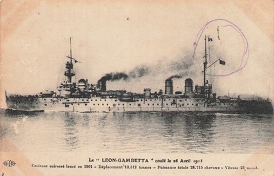 Le Léon Gambetta versenkt am 26. April 1915 401, 24