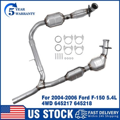 For 2004 2005 2006 Ford F-150 2006 Lincoln Mark LT 5.4L 4WD Catalytic Converters