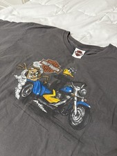 Vintage Harley Davidson T-Shirt Looney Tunes XL