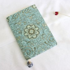 1x A5 A6 Handgemachte Arabische Blumen Stoff-Buchh&uuml;lle F&uuml;r Notizbuch Verstellbar
