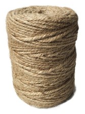 328Feet Jute Twine, 3 Ply 3mm Arts and Crafts Jute Rope Heavy Duty Packing St...