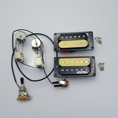 Wilkinson Ainico5 Humbucker Pickup Set4C with Push-Pull Switch Wiring Harness