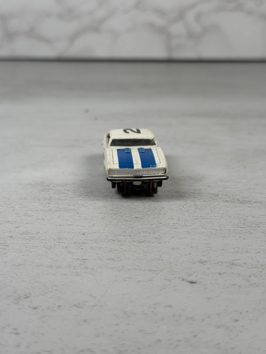 Aurora Thunderjet 1968 Wild Ones Camaro White/Blue Slot Car Power