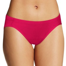 Maidenform Barely There Naturally Soft Bikini Panty Dark Red Size XL/8