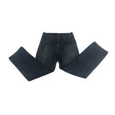 Carhartt Mens Dark Wash Straight Leg Blue Denim Jeans Size 32x32 Rugged Workwear