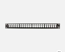 Leviton 49255-H24 Quickport Patch Panel 24-Port 1RU w/Cable Management Bar.