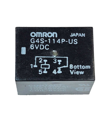 (1x) 6VDC - SPDT - 10A - PCB Mount Relais - Omron G4S-114P-US-DC6 - kostenloser Versand - Bild 2 von 3