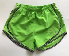 Nike Women's Tempo 3 Running Shorts Brief Lined 624278 315 Green Size S