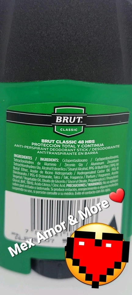 Desodorante en barra Brut 60 g PACK DE 3❗️Antitranspirante aroma clásico sólido para hombre ❤️ Foto 3 de 3