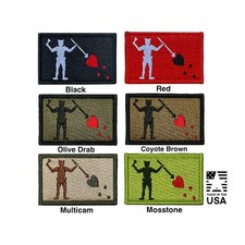 Blackbeard Pirate Morale Patch - 2x3 hook back tactical patch - Made in the USA
