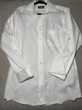 Chaps Dress Shirt Long Sleeve Mens Large Non Iron Wrinkle Free