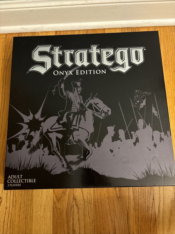 Stratego Board Game Onyx Edition Strategy War Wood Pawns - 100% Complete