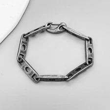 Boho Chic Titanium Steel Hollow Chain Necklace - Industrial Style Unisex Choker