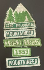 1950’s Camp McLoughlin Patch w Segments Crater Lake Council Mazama 421 Boy Scout