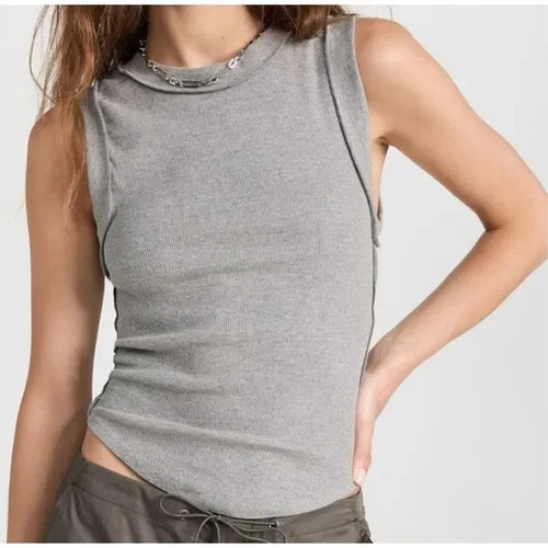 Free People We The Free Women's Kate Ribbed Tank Top size M