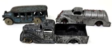 Lot of Antique & Vintage Toy Trucks AC Williams? Hubley Toosie Cast Iron As Is