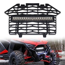 Front Mesh Grill Light With LED Light Bar for PRO XP  RZR PRO XP,UTV Waterproof