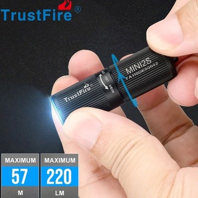 TrustFire  MINI2S  Keychain LED Flashlight 220 Lumen USB Rechargeable 