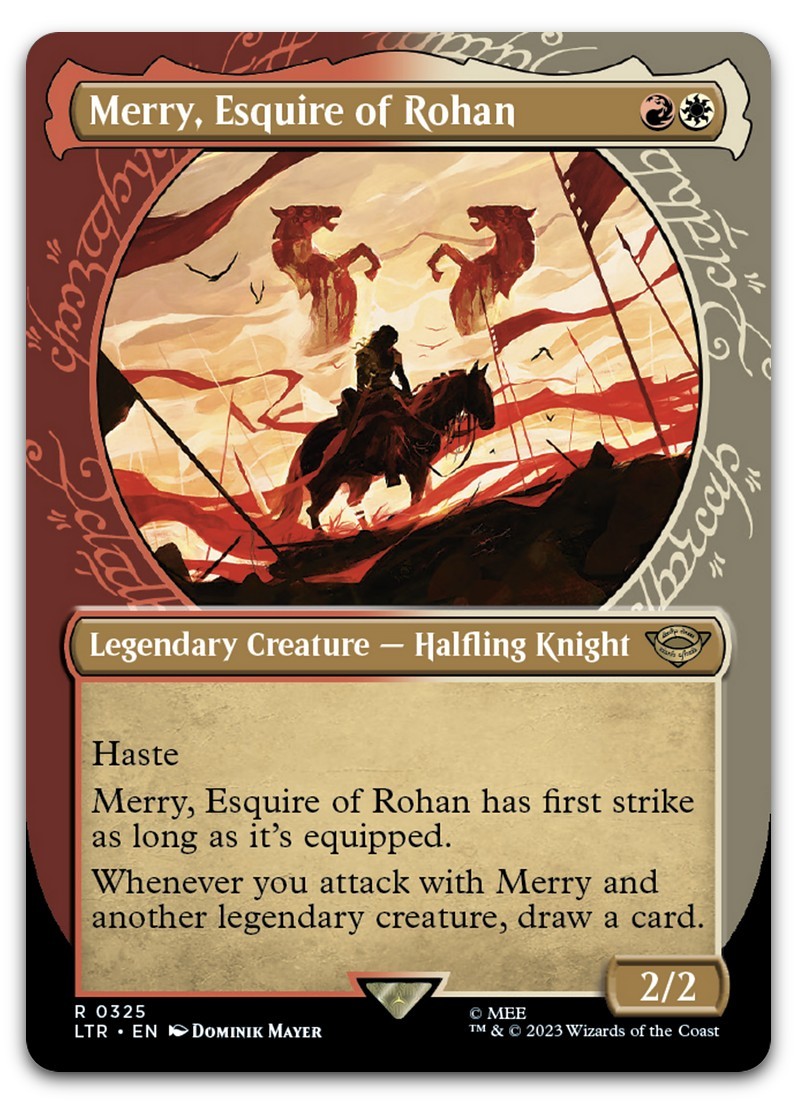 Merry, Esquire of Rohan (Showcase) #325 (NM) Lord of the Rings LTR Magic MTG