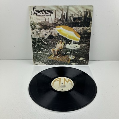 Supertramp Crisis? What Crisis? Vinyl LP Record EX Con 1978 Portugal Press Album