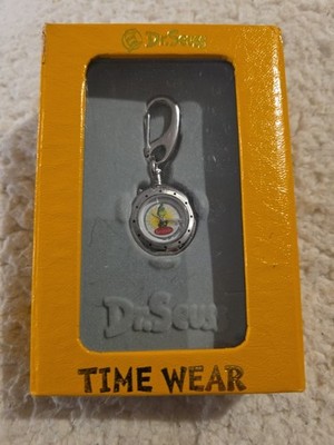 1998 Dr. Seuss Time Wear Clip on Watch The Grinch (needs battery)