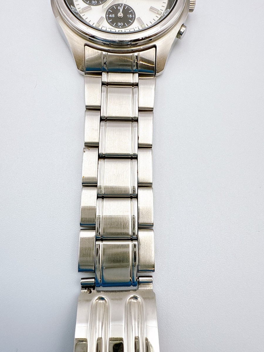 SEIKO Chronograph 7T92-0CC0 SND219 PANDA Dial Men Quartz Watch