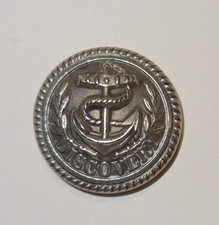 Rare Royal Research Ship RRS Discovery Crew Tunic Button 1901 -1904 - Capt Scott