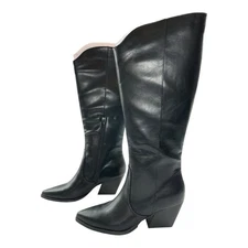 Dolce Vita Kyleah Women’s Riding Boots Black Leather Size 8.5 NIB DAMAGED BOX