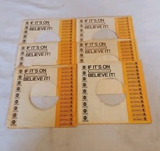 45 RPM 7" RECORD SLEEVES CO. SLEEVE 6 PACK SEE PHOTOS ABC/Dunhill  SLV348 